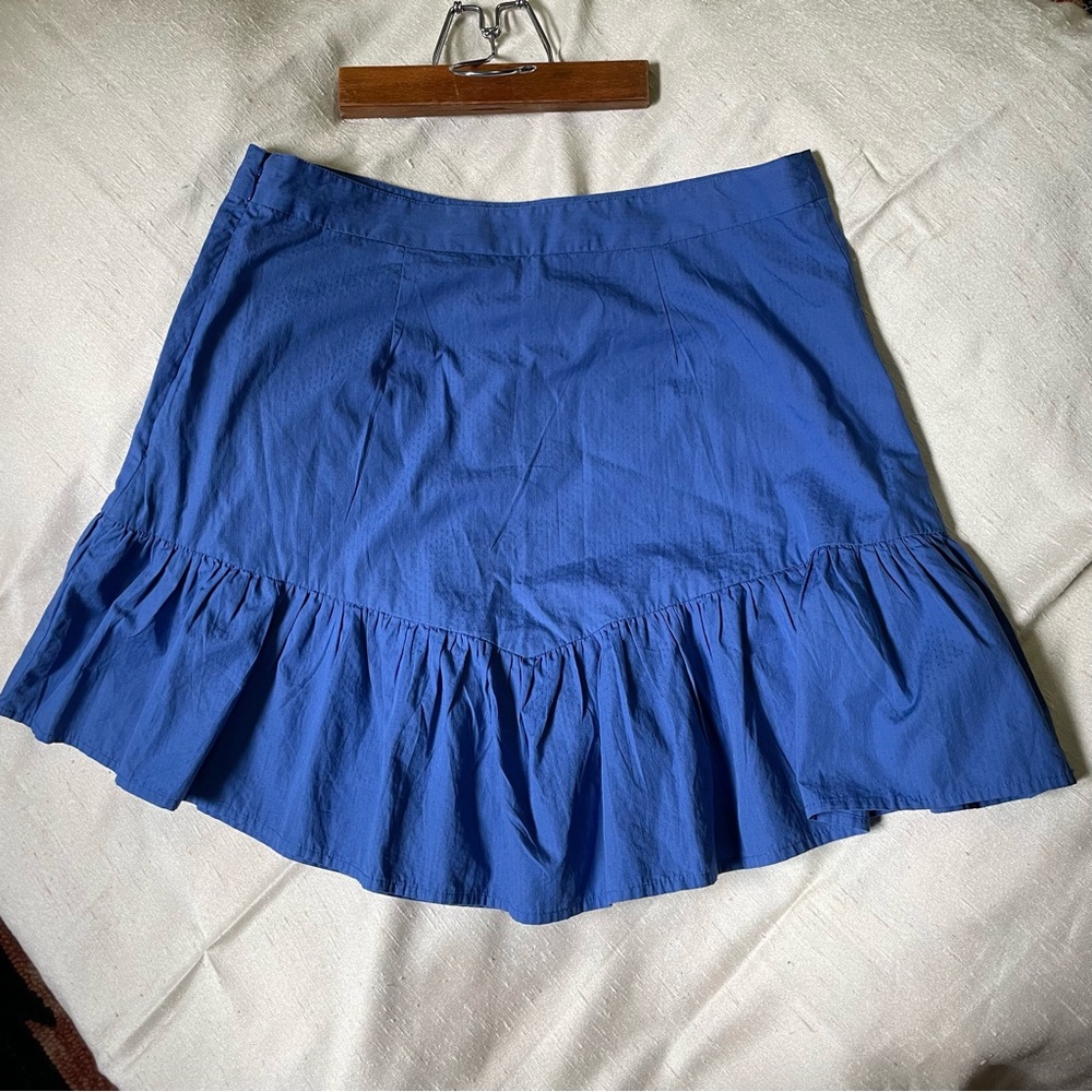 NWT sweet flippy blue cotton miniskirt from Maeve by Anthropologie size 14